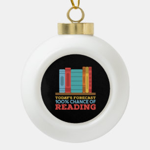 Adorno De Cerámica Tipo Bola Lectura - 100% de posibilidades de leer libro grac