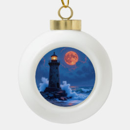 Adorno De Cerámica Tipo Bola Leuchtturm am Rande der Welt