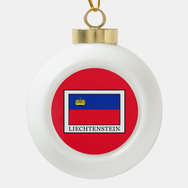 Adorno De Cerámica Tipo Bola Liechtenstein (Anverso)