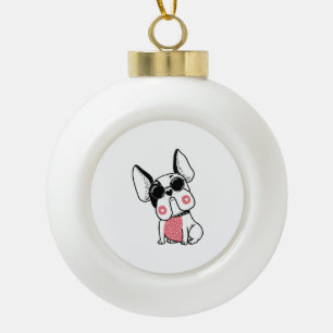 Adorno De Cerámica Tipo Bola lindo cachorro