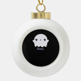 Adorno De Cerámica Tipo Bola Little Boo Cute Halloween
