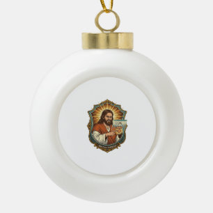 Adorno De Cerámica Tipo Bola Llamada de video accidental de Jesús marca pánico 