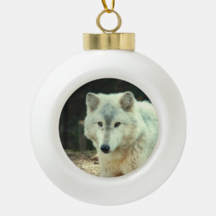 Adorno De Cerámica Tipo Bola Lobo