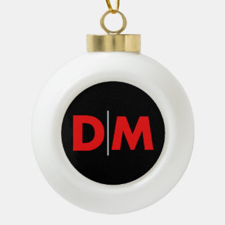 Adorno De Cerámica Tipo Bola Logotipo DM de personalizado