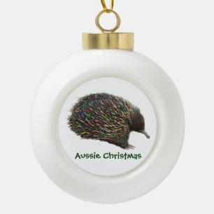 Adorno De Cerámica Tipo Bola Luces de navidad del Echidna festivo de Australia