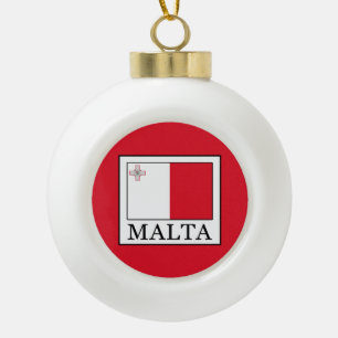 Adorno De Cerámica Tipo Bola Malta