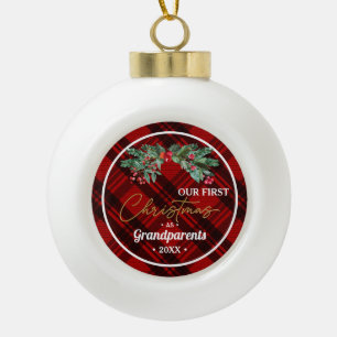 Adorno De Cerámica Tipo Bola Marca del primer Personalizado del abuelo