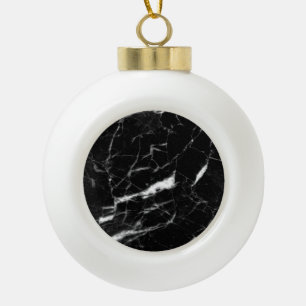 Adorno De Cerámica Tipo Bola Mármol negro