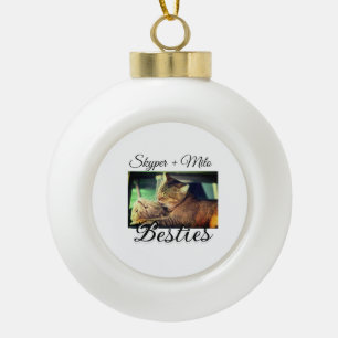 Adorno De Cerámica Tipo Bola Mascotas amigos bestias agregar nombre mascota fot