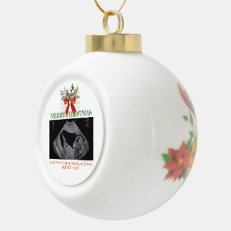 Adorno De Cerámica Tipo Bola Merry Christmas Pregnancy Ultrasound Photo Grandma