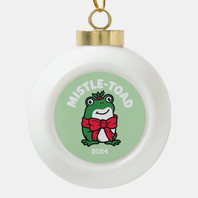 Adorno De Cerámica Tipo Bola Mistle-Toad (Anverso)