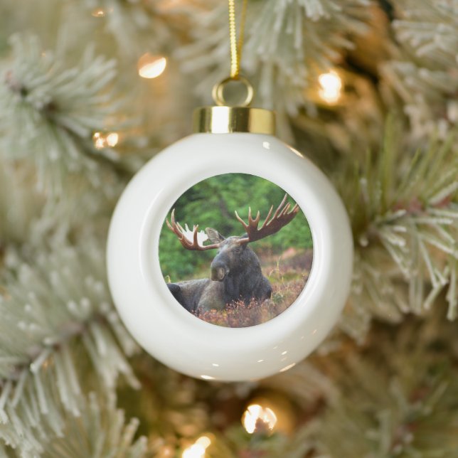 Adorno De Cerámica Tipo Bola Moose (Árbol)