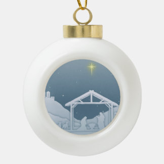 Adorno De Cerámica Tipo Bola Natividad