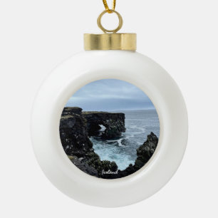 Adorno De Cerámica Tipo Bola Naturaleza islandesa - adorno de navidad de bola d