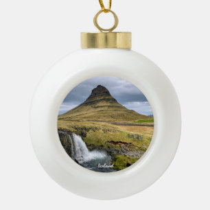 Adorno De Cerámica Tipo Bola Naturaleza islandesa - adorno de navidad de bola d