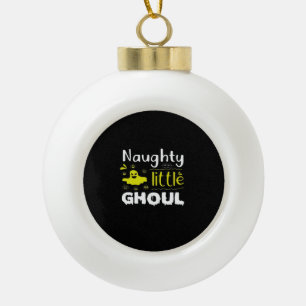 Adorno De Cerámica Tipo Bola Naughty Little Ghoul