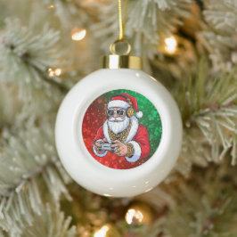 Adorno De Cerámica Tipo Bola Navidad