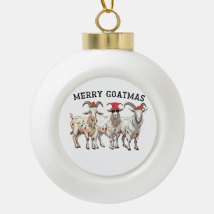 Adorno De Cerámica Tipo Bola Navidad 2026,
