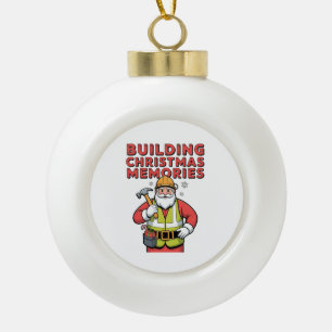 Adorno De Cerámica Tipo Bola Navidad 2026,