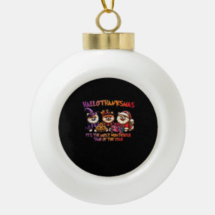 Adorno De Cerámica Tipo Bola Navidades de Acción de Gracias de Halloween de Pom