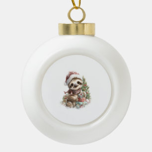 Adorno De Cerámica Tipo Bola Navidades de camisetas eslovacas Santa Hat