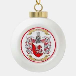 Adorno De Cerámica Tipo Bola Navidades de Haines Family Crest