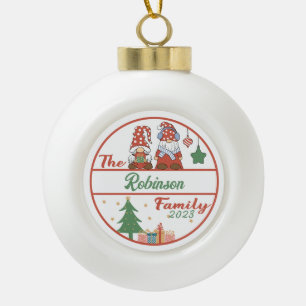 Adorno De Cerámica Tipo Bola Navidades de la familia Gnome