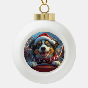 Adorno De Cerámica Tipo Bola Navidades de la Pascua de Ruedas de Ganado Ganado 