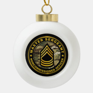 Adorno De Cerámica Tipo Bola Navidades de sargento mayor