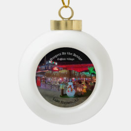 Adorno De Cerámica Tipo Bola Navidades del lago Havasu