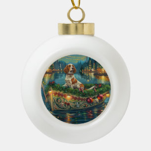 Adorno De Cerámica Tipo Bola Navidades españoles de Bretaña disfrutan del viaje