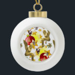 Adorno De Cerámica Tipo Bola Navidades Ornamento de bolas cerámicas, Ángel Navi<br><div class="desc">Navidades Cerámica Ball Ornament Decoran tu hermoso árbol de Navidad con un adorno personalizado. Algo para todos,  Maria lurdis afonso,  https://www.zazzle.com/succeedinbeautybarb</div>