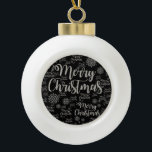 Adorno De Cerámica Tipo Bola Navidades Ornamento de bolas de cerámica, Feliz Na<br><div class="desc">Navidades Cerámica Ball Ornament Decoran tu hermoso árbol de Navidad con un adorno personalizado. Algo para todos,  Maria lurdis afonso,  https://www.zazzle.com/succeedinbeautybarb</div>