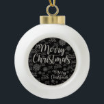 Adorno De Cerámica Tipo Bola Navidades Ornamento de bolas de cerámica, Feliz Na<br><div class="desc">Navidades Cerámica Ball Ornament Decoran tu hermoso árbol de Navidad con un adorno personalizado. Algo para todos,  Maria lurdis afonso,  https://www.zazzle.com/succeedinbeautybarb</div>