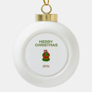 Adorno De Cerámica Tipo Bola Navidades Torta de torta Cerámica Ornamento de bol