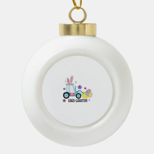 Adorno De Cerámica Tipo Bola Niños Felices Pascua Día de Huevos Cutáneos Cavato