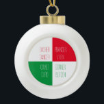 Adorno De Cerámica Tipo Bola NOMBRES REINDEER NOMBRES Ornamento de la bola de c<br><div class="desc">El diseño de este ornamento de bola de cerámica REINDEER NAMES es el nombre de todos los renos de Santa. * Escriba fácilmente un nombre diferente para reemplazar cualquiera de los existentes con "Personalizar esta plantilla". * Hay otros ornamentos y productos a juego disponibles en la categoría NOMBRES REINDEER de...</div>