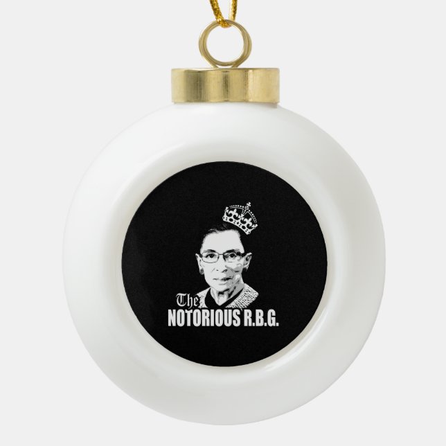 Adorno De Cerámica Tipo Bola Notorio RBG (Anverso)