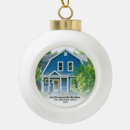 Adorno De Cerámica Tipo Bola Nueva foto de la Casa de Gobierno Primera Navidad
