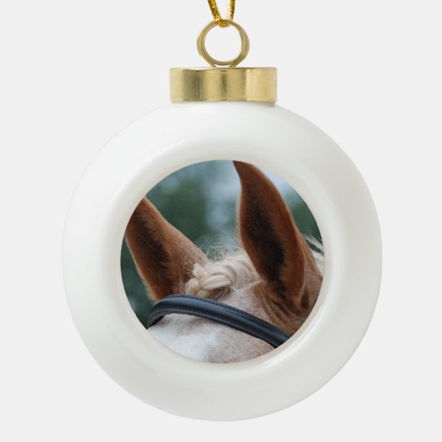 Adorno De Cerámica Tipo Bola oídos del caballo (Anverso)