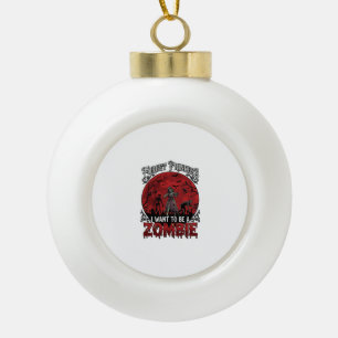 Adorno De Cerámica Tipo Bola Olvidar Princesa Zombie Luna de Sangre Murciélagos