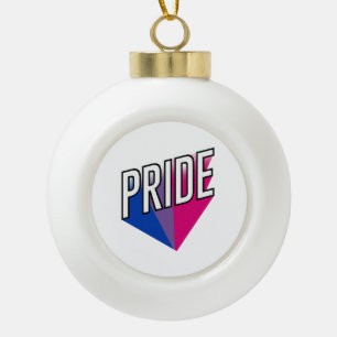 Adorno De Cerámica Tipo Bola Orgullo Bisexual Explota