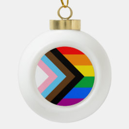 Adorno De Cerámica Tipo Bola Orgullo Progresista LGBTQ+