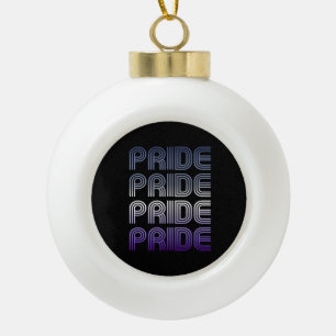 Adorno De Cerámica Tipo Bola Orgullo Retro Butch