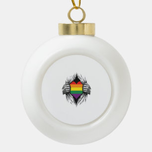 Adorno De Cerámica Tipo Bola Orgullo Vintage Camiseta Rota Diseño Vectorial_1