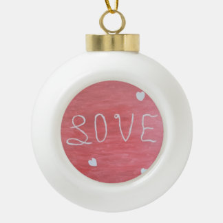 Adorno De Cerámica Tipo Bola Ornamento de amor