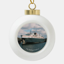 Adorno De Cerámica Tipo Bola Ornamento de bola de insignia o copo de nieve