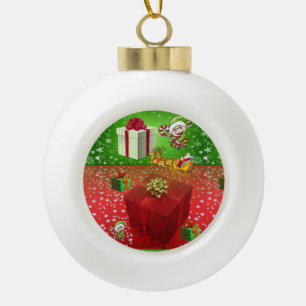 Adorno De Cerámica Tipo Bola Ornamento de bolas de cerámica para navidades, Elf