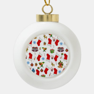Adorno De Cerámica Tipo Bola Ornamento de bolas de cerámica para navidades, Elf