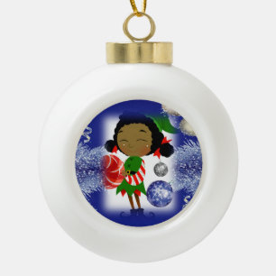 Adorno De Cerámica Tipo Bola Ornamento de bolas de cerámica para navidades, Elf